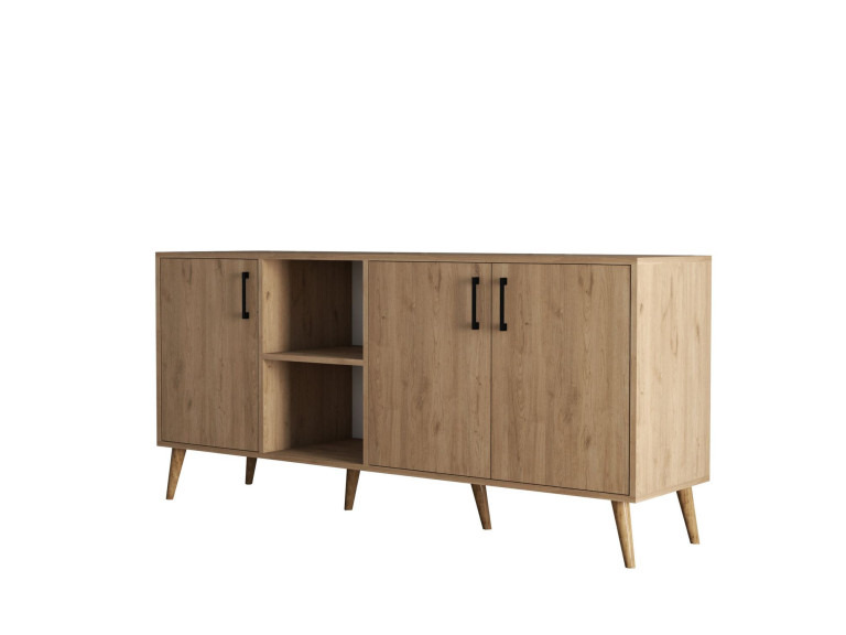 Buffet en bois "Exxen" - 180 x 45 x 80 cm - Marron