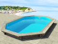 Piscine bois " Brazilia 130 "  5.86 x 3.86 x 1.31 m