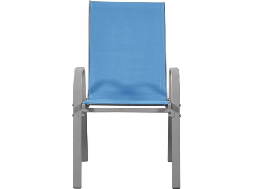 Fauteuil jardin Textilène "Cordoba" - Phoenix - Bleu - Lot de 4