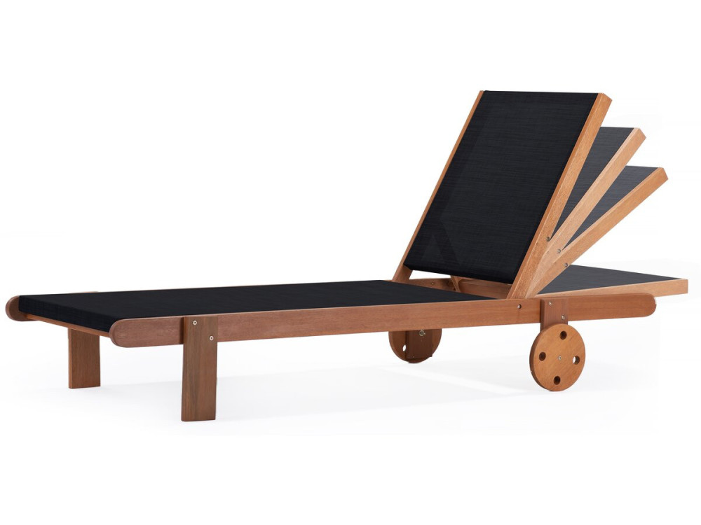 Bain de Soleil en bois exotique "Saïgon" - Maple - Noir
