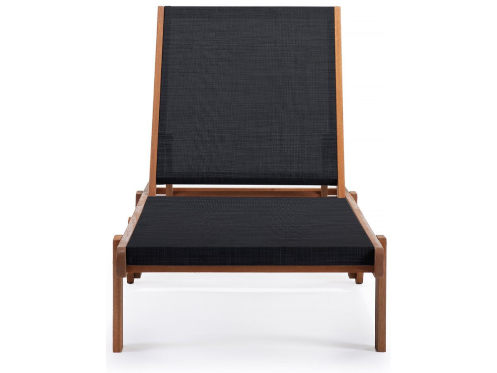 Bain de Soleil en bois exotique "Saïgon" - Maple - Noir
