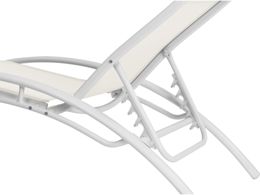 Bain de soleil en aluminium "Beauty" - Phoenix - Ecru - Lot de 2