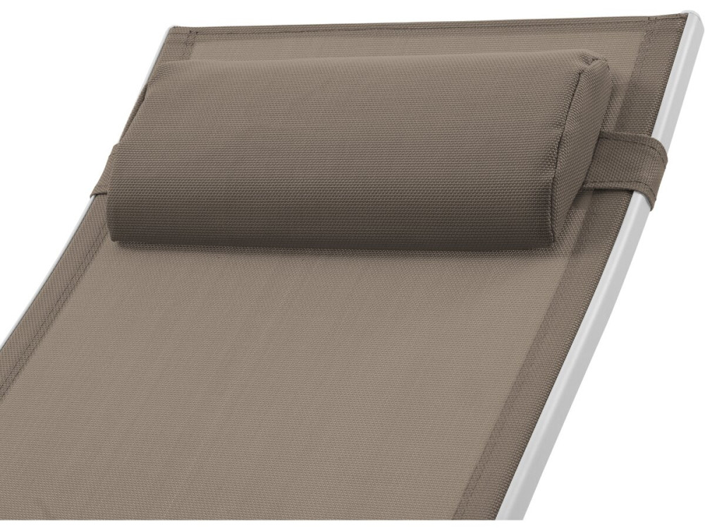 Bain de soleil en aluminium "Beauty" - Phoenix - Taupe - Lot de 2