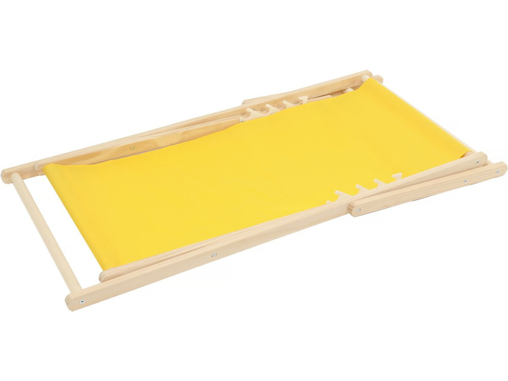 Lot de 2 transats en bois "Chilienne" - 107 x 56.5 x 81 cm - Jaune