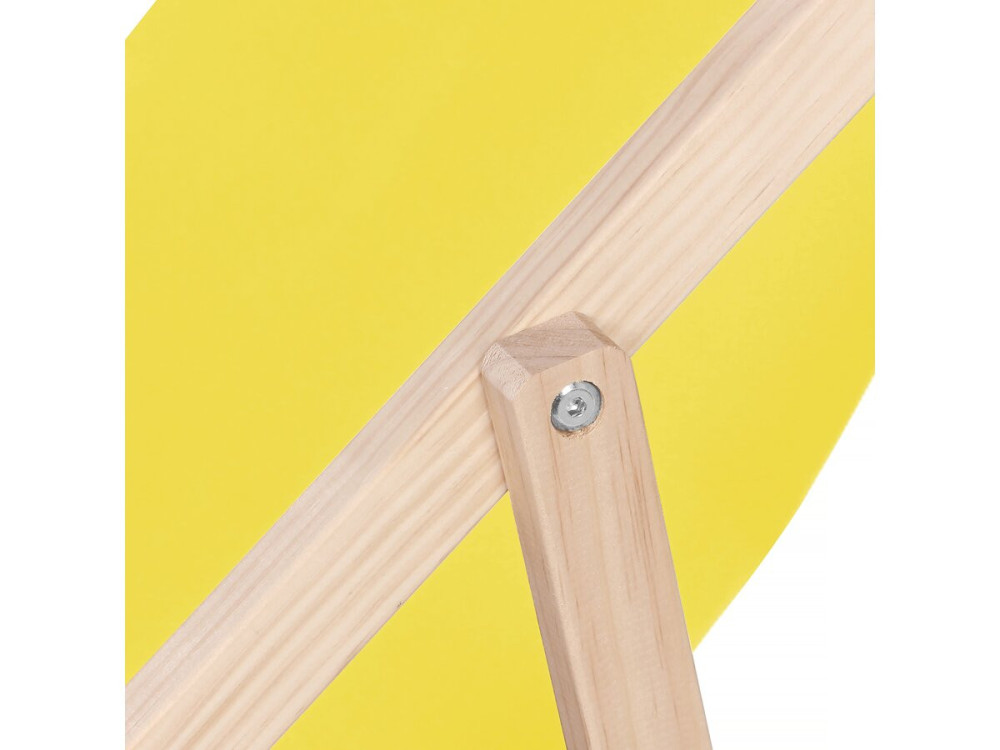 Lot de 2 transats en bois "Chilienne" - 107 x 56.5 x 81 cm - Jaune