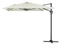 Parasol déporté "Sun 4" - 3 x 4 m - Gris - Ecru