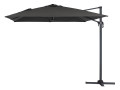 Parasol déporté "Sun 4" - 3 x 4 m - Taupe - Noir