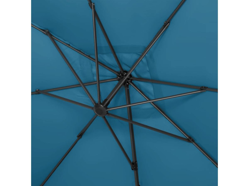 Parasol déporté "Sun 4" - 3 x 4 m - Bleu