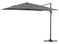 Parasol jardin déporté "Sun 3" - 3 x 3 m - Gris - Gris