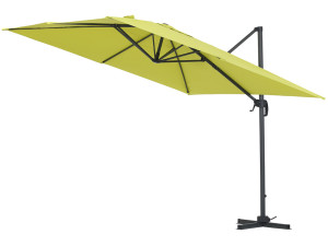 Parasol jardin déporté alu "Sun 3" 3 x 3 m - Vert