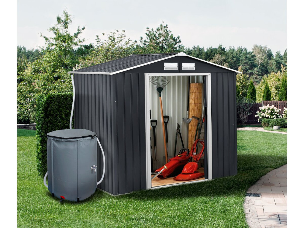 Récupérateur d’eau souple en PVC 250 L - Gris