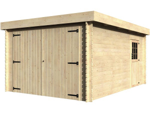 Garage bois "Galan" - 15.28 m² - 3.26 x 4.78 x 2.24 m - 28 mm