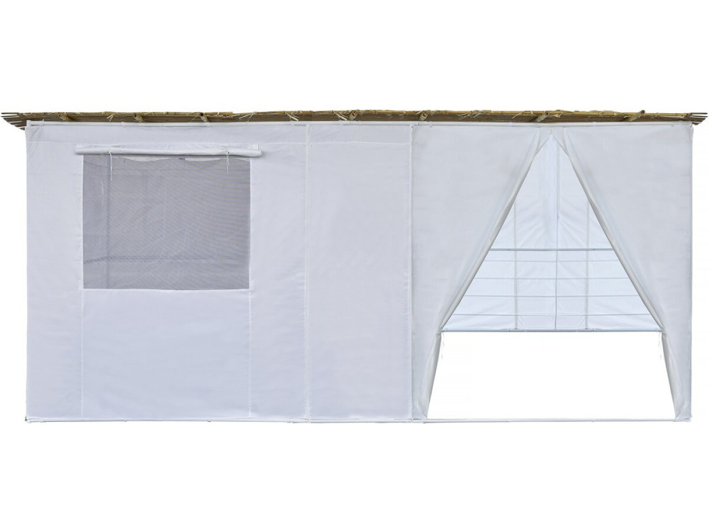 Souccah en Kit NINA ajustable 4 x 2 avec 2 Rouleaux de bambou et 4 tasseaux de bois