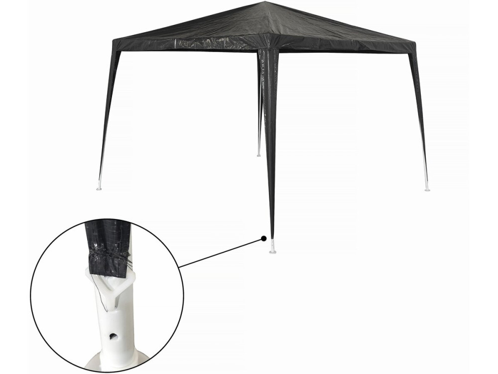 Tonnelle de jardin "Natacha 3" - 3 x 3 m - Gris