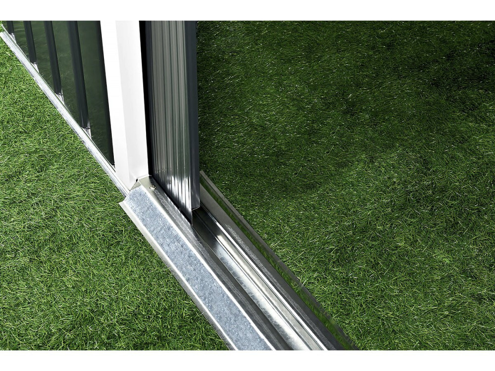 Abri de jardin métal - "Rosas "- 7,06 m² avec panneaux solaires - Vert