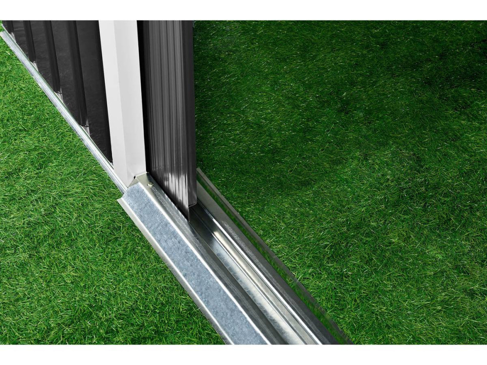 Abri de jardin métal "Vegas" - 2,7 m² - Gris