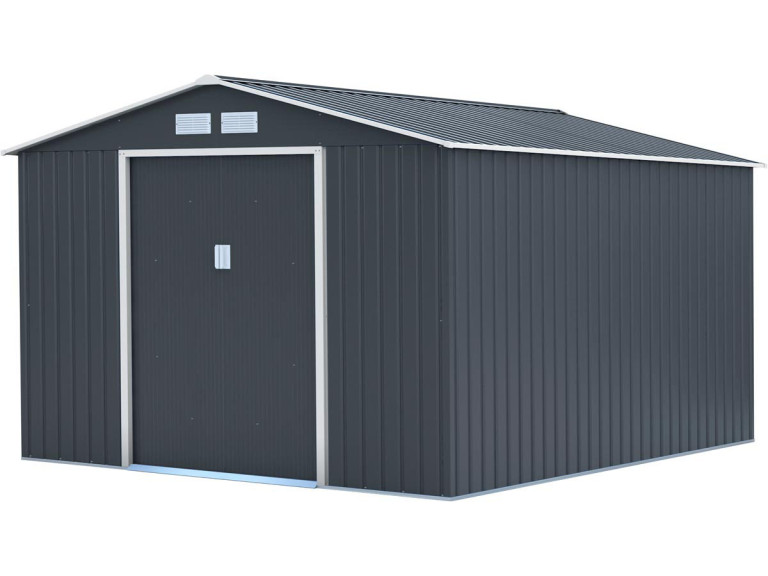 Abri de jardin métal "Vegas" - 8,83 m² - Gris