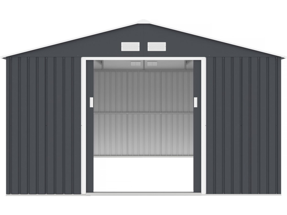 Abri de jardin métal "Vegas"- 15 m² - Gris