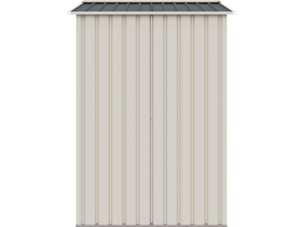 Abri de jardin métal "Nebraska" - 4.07 m² - Beige/Gris anthracite