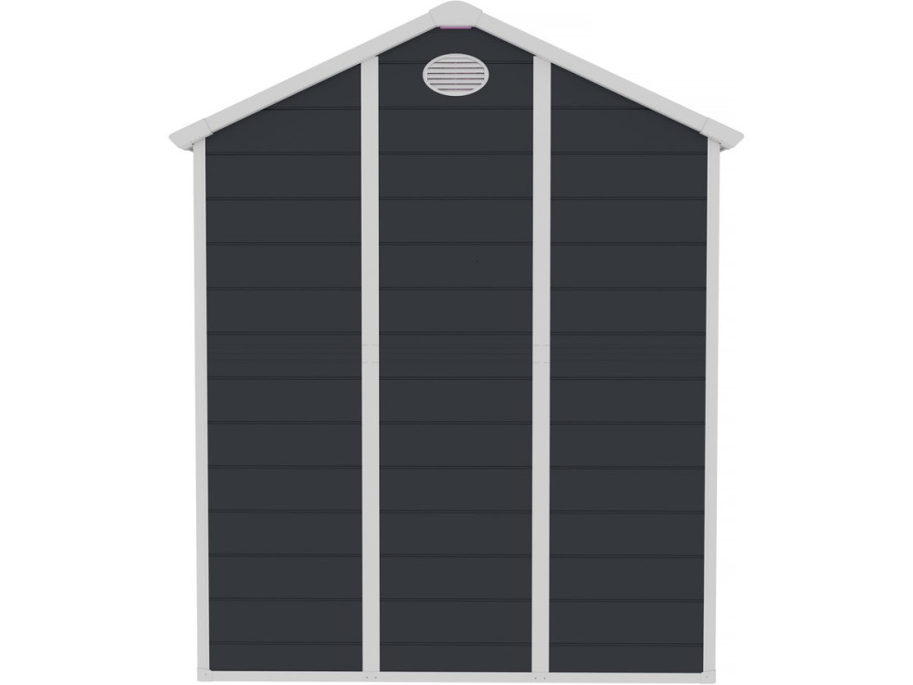 Abri de jardin résine "Texas" - 5.23 m² - kit d'ancrage inclus  - Anthracite