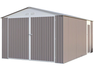 Garage métal "Nevada" avec porte battante - 15,36 m²