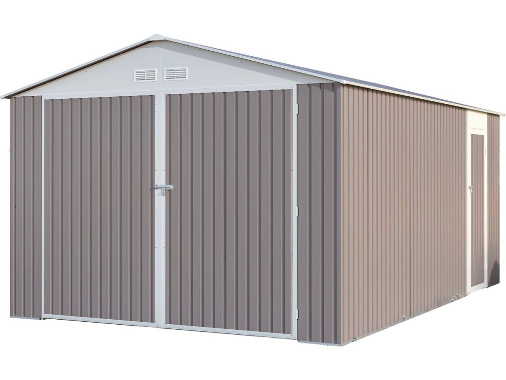 Garage métal "Nevada" avec porte battante - 15,36 m²