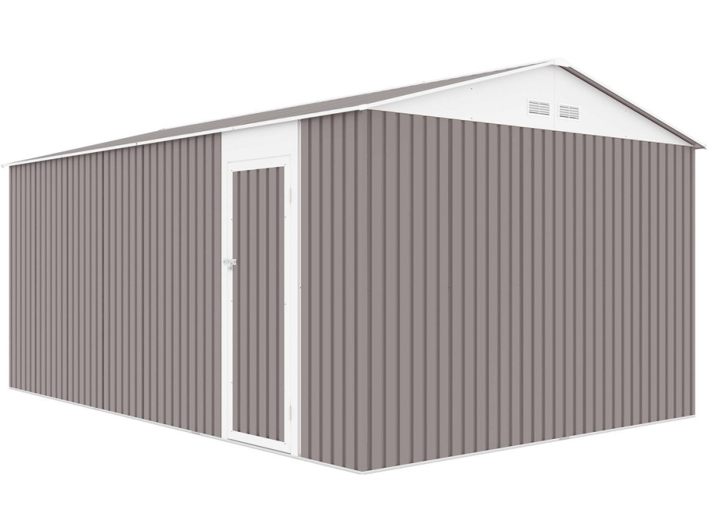 Garage métal "Nevada" avec porte battante - 15,36 m²