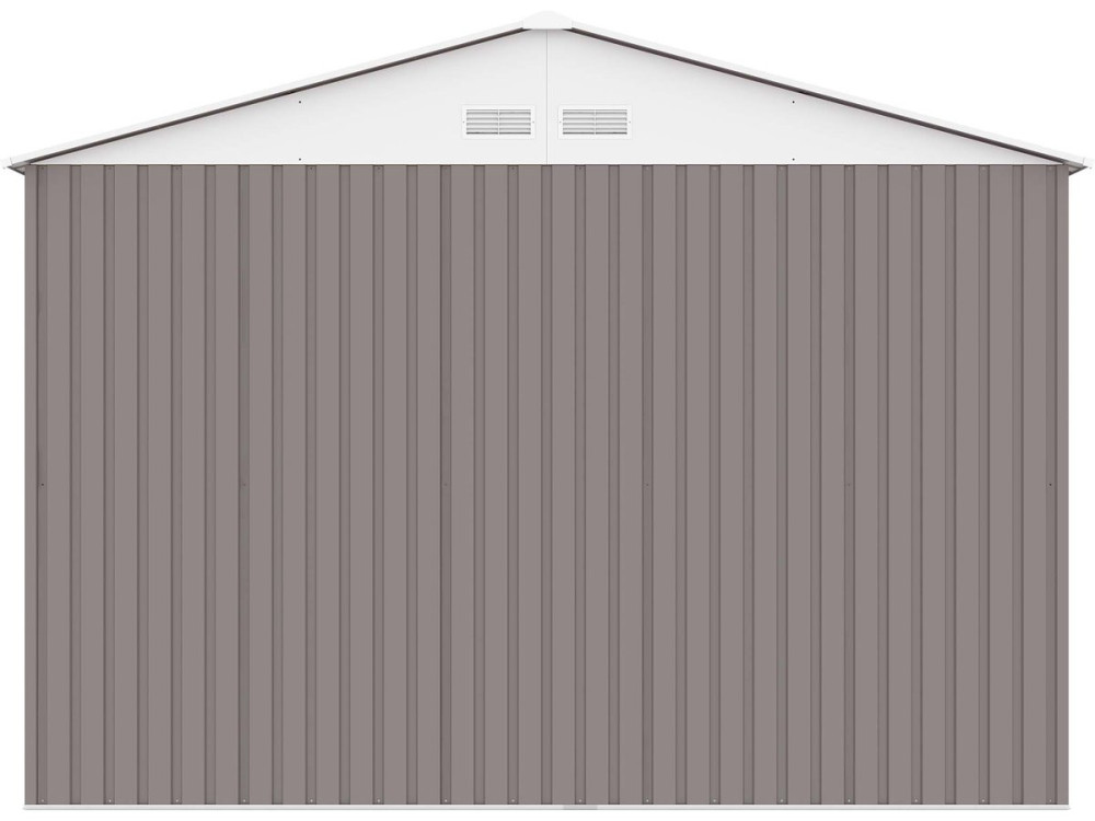 Garage métal "Nevada" avec porte battante - 15,36 m²