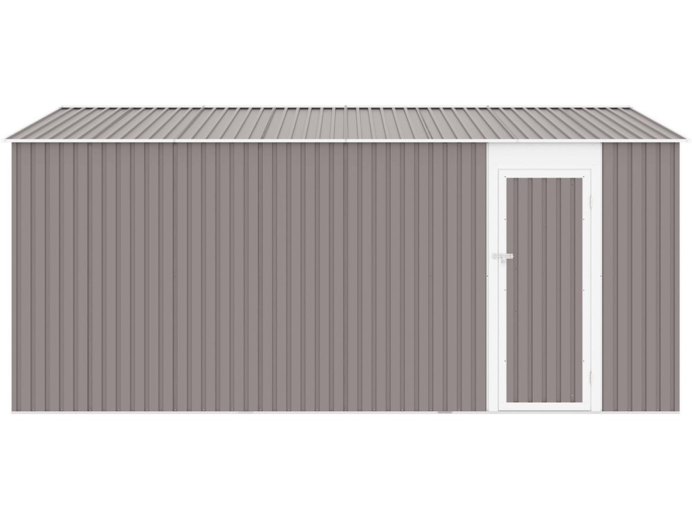 Garage métal "Nevada" avec porte battante - 15,36 m²