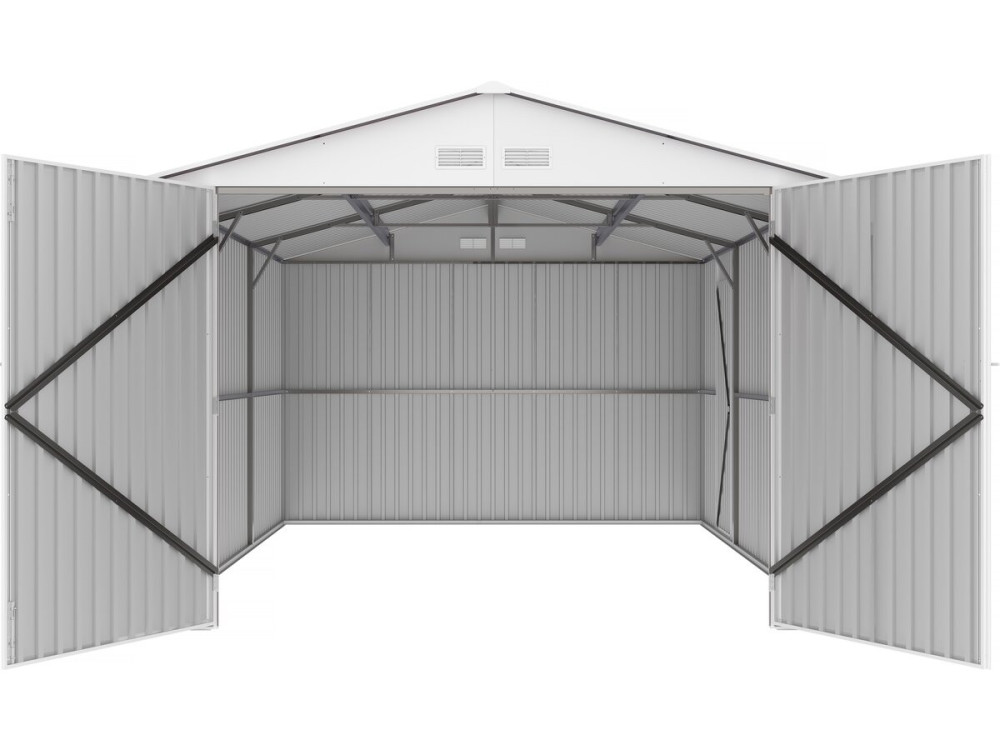 Garage métal "Nevada" - 15,36m² avec panneaux solaires