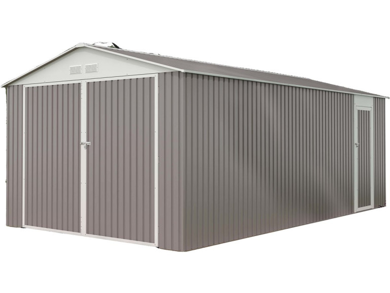 Garage métal "Nevada" avec porte battante - 18,56 m²