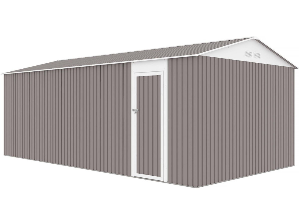Garage métal "Nevada" avec porte battante - 18,56 m²