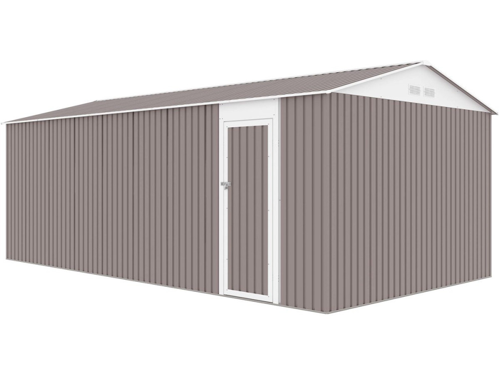Garage métal "Nevada" avec porte battante - 18,56 m²
