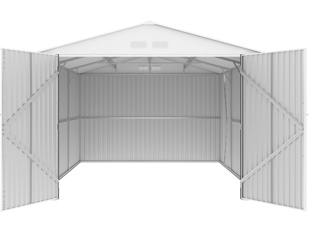 Garage métal " Houston" - 18,56 m² avec panneau solaire - Anthracite