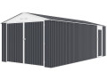 Garage en métal "Houston" 18,56m²  - Anthracite