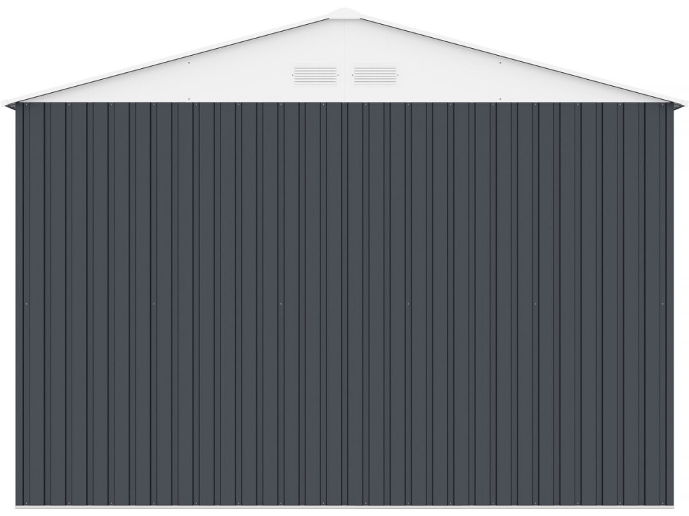 Garage métal " Houston" - 15,36 m² avec gouttière  - Anthracite