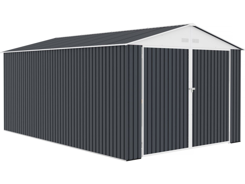 Garage métal "Houston" 15,36 m² - Anthracite