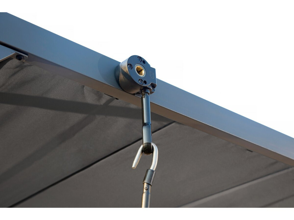 Pergola bioclimatique en tissu "Lodge" 3 x 4 m - Anthracite