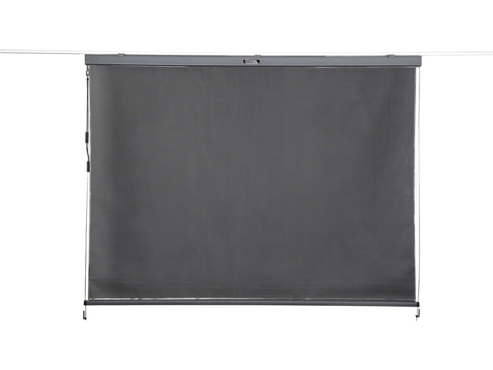 Pergola bioclimatique avec 2 stores en aluminium "Windsor" - 3 x 4 m - Gris