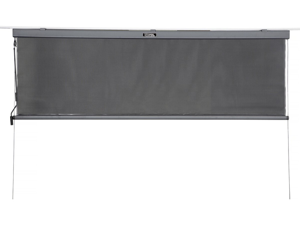 Pergola bioclimatique avec 2 stores en aluminium "Windsor" - 3 x 4 m - Gris