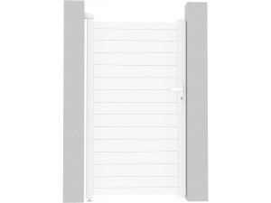 Portillon aluminium "Eric" - 101.2 x 180.9 cm - Blanc