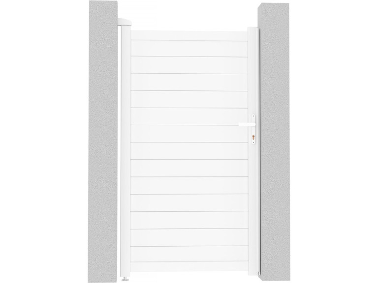 Portillon aluminium "Eric" - 101.2 x 180.9 cm - Blanc
