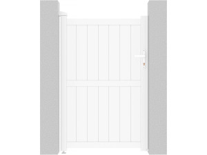 Portillon aluminium "Lola" - 101.2 x 155.9 cm - Blanc
