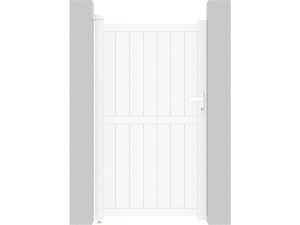 Portillon aluminium "Lola" - 101.2 x 180.9 cm - Blanc
