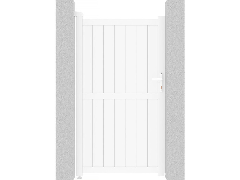 Portillon aluminium "Lola" - 101.2 x 180.9 cm - Blanc