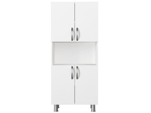 Meuble de salle de bain en bois "William" - 59 x 29 x 140 cm - Blanc