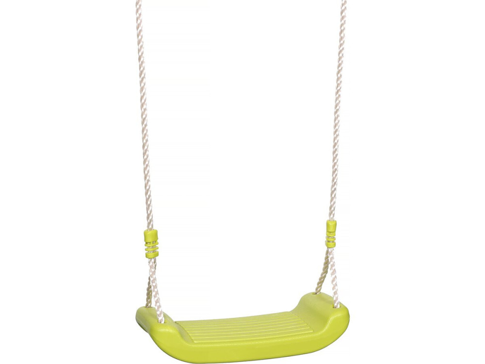 Portique en métal avec toboggan "Ludo II" avec 4 agrès - Vert