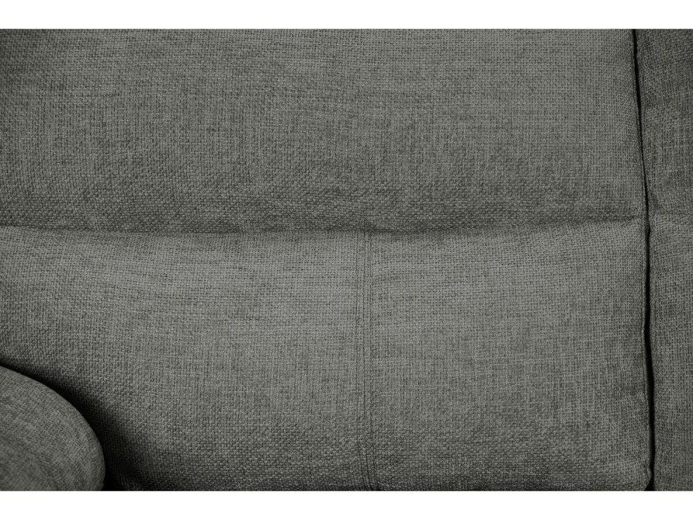 Canapé fixe en tissu "Dallas" - 210 X 88 X 90 cm - 3 places - Gris