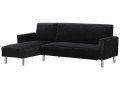 Canapé d'angle tissu réversible "Rio" - 4 places - Gris - gris anthracite