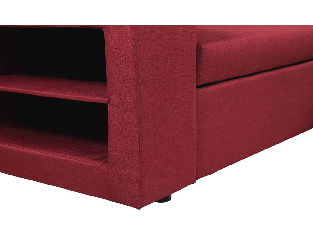 Canapé d'angle convertible/réversible "Axel" - 3 places - Rouge
